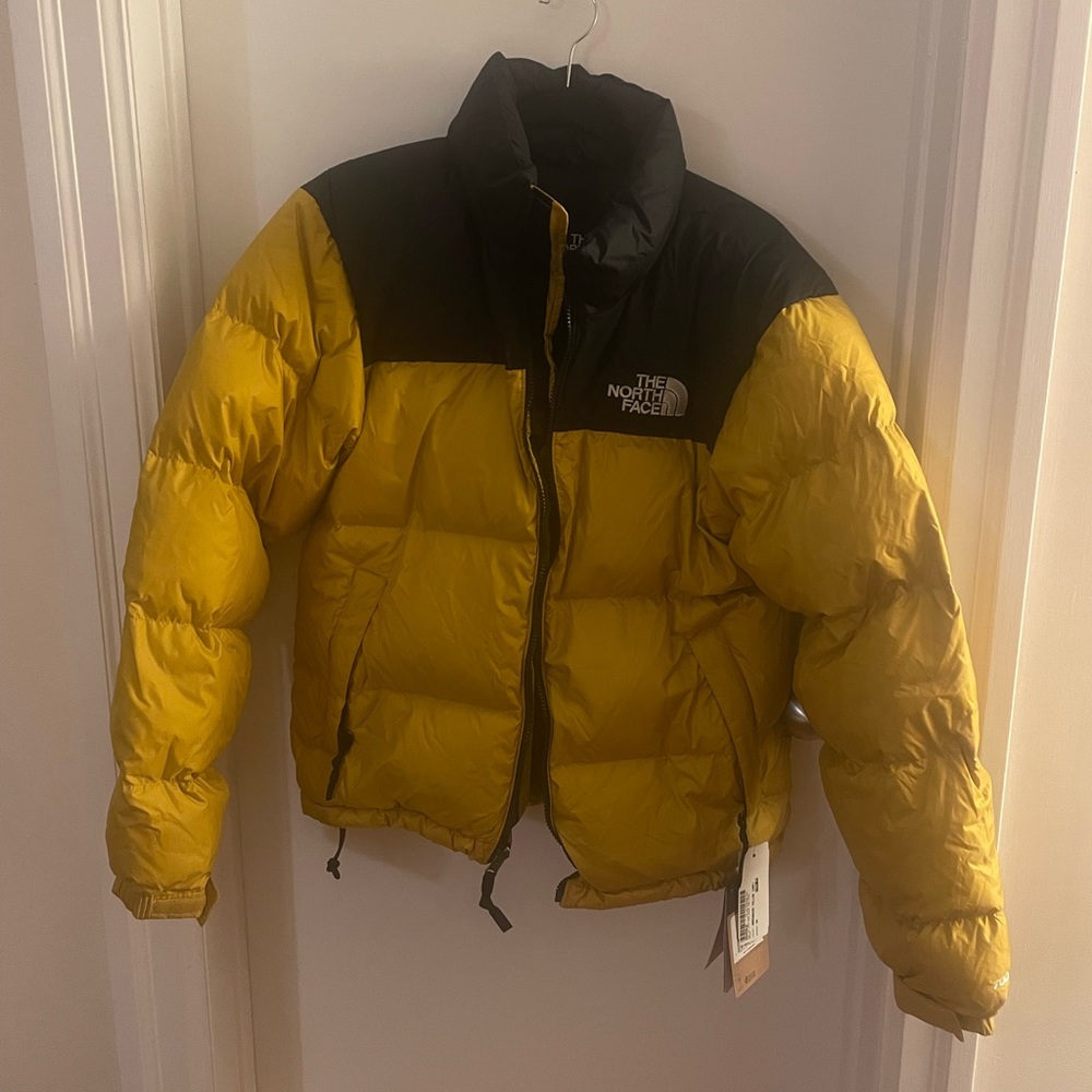 The North Face 1990’s Retro Nuptse Puffer in Yellow Brand New